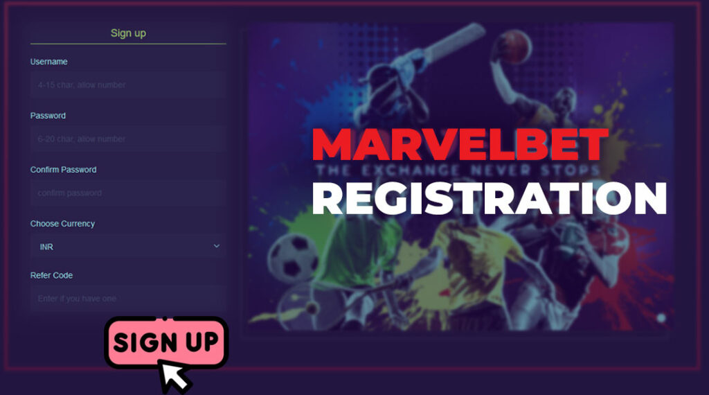 Everything about the registration process on the Marvelbet bookmaker website.